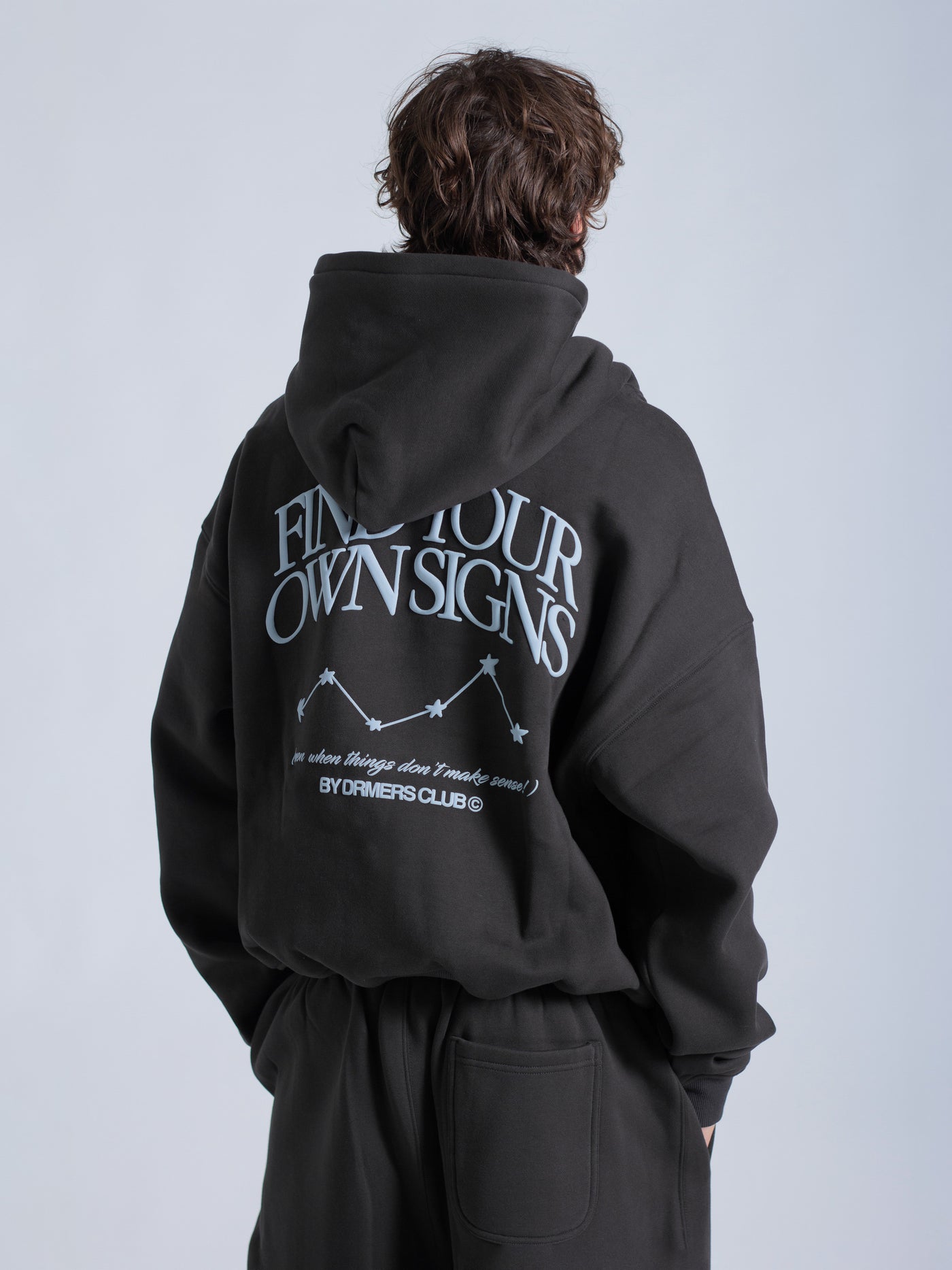 FIND YOUR OWN SIGNS HOODIE - FADED BLACK