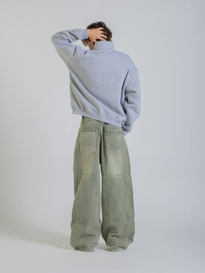 QUARTER ZIP FLEECE - GREY