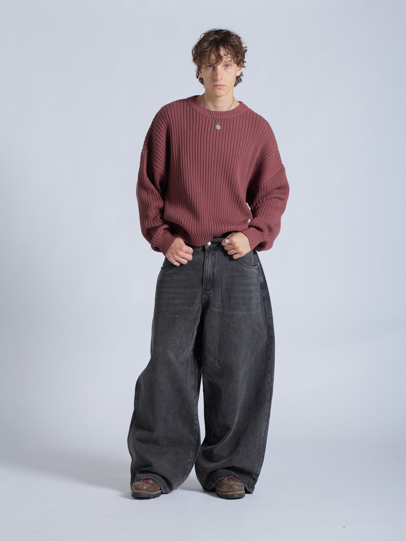 DRMERS RIBBED KNIT - MAROON