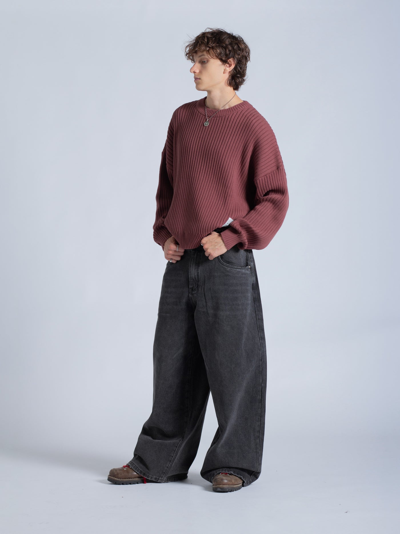 DRMERS RIBBED KNIT - MAROON