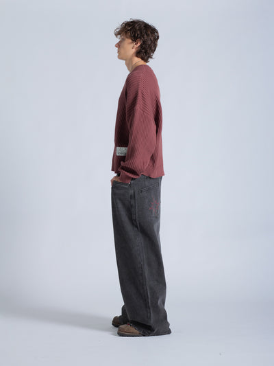 DRMERS RIBBED KNIT - MAROON