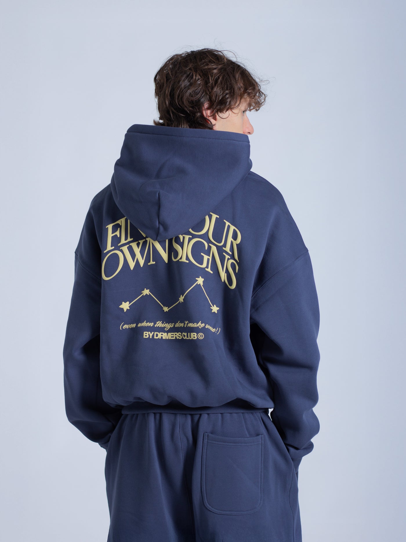 FIND YOUR OWN SIGNS HOODIE - COSMIC NAVY