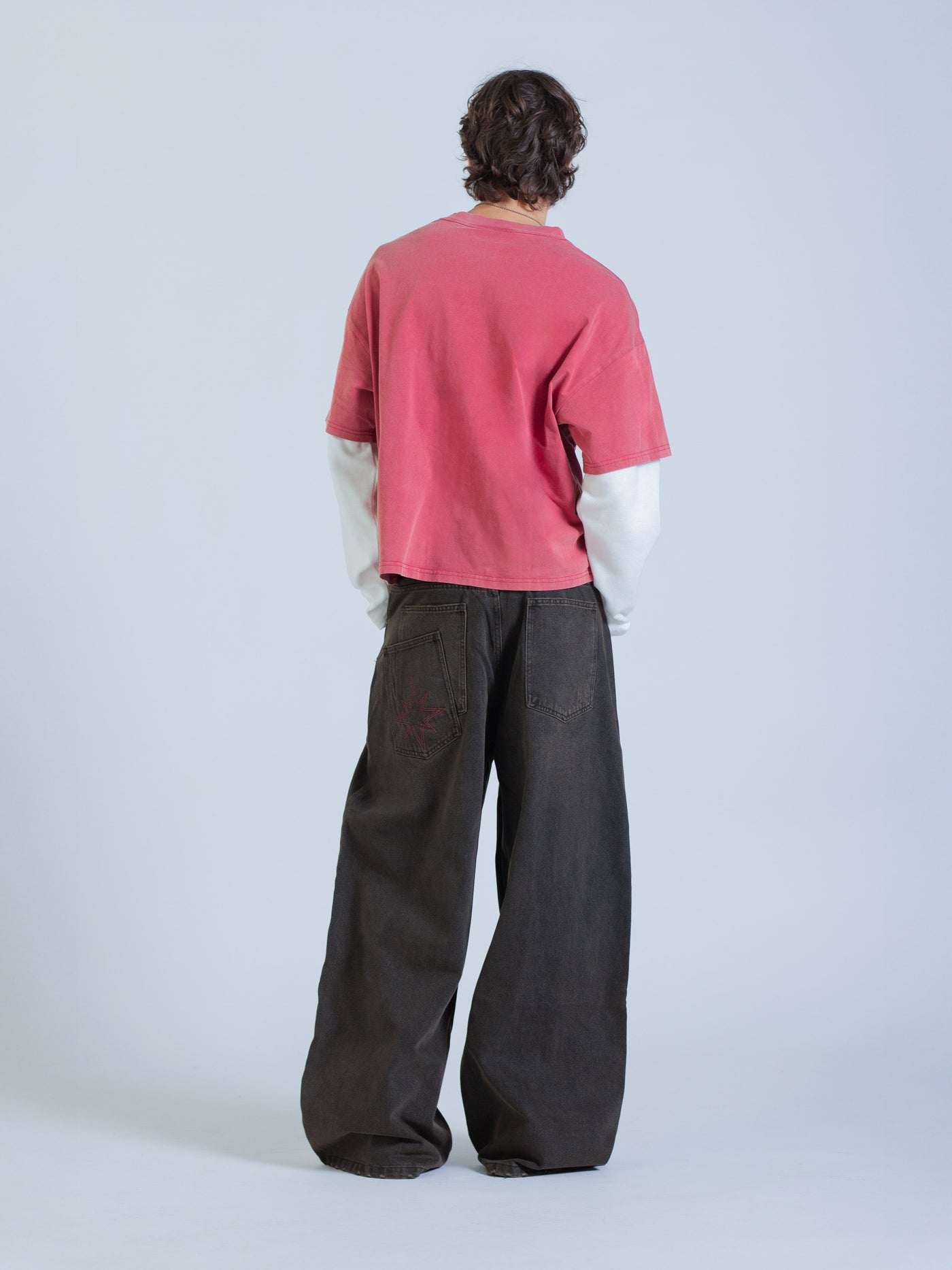 POLARIS LAYERED TEE - RED