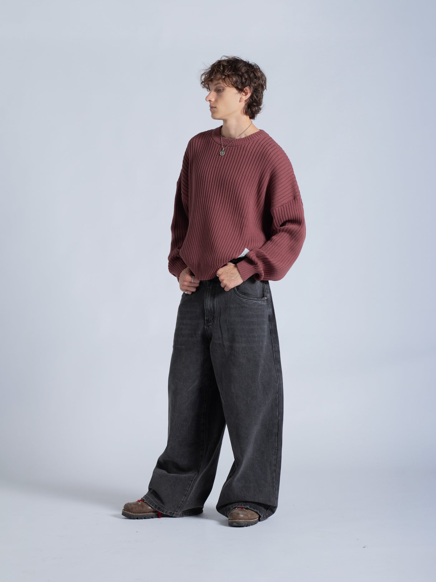 DRMERS RIBBED KNIT - MAROON