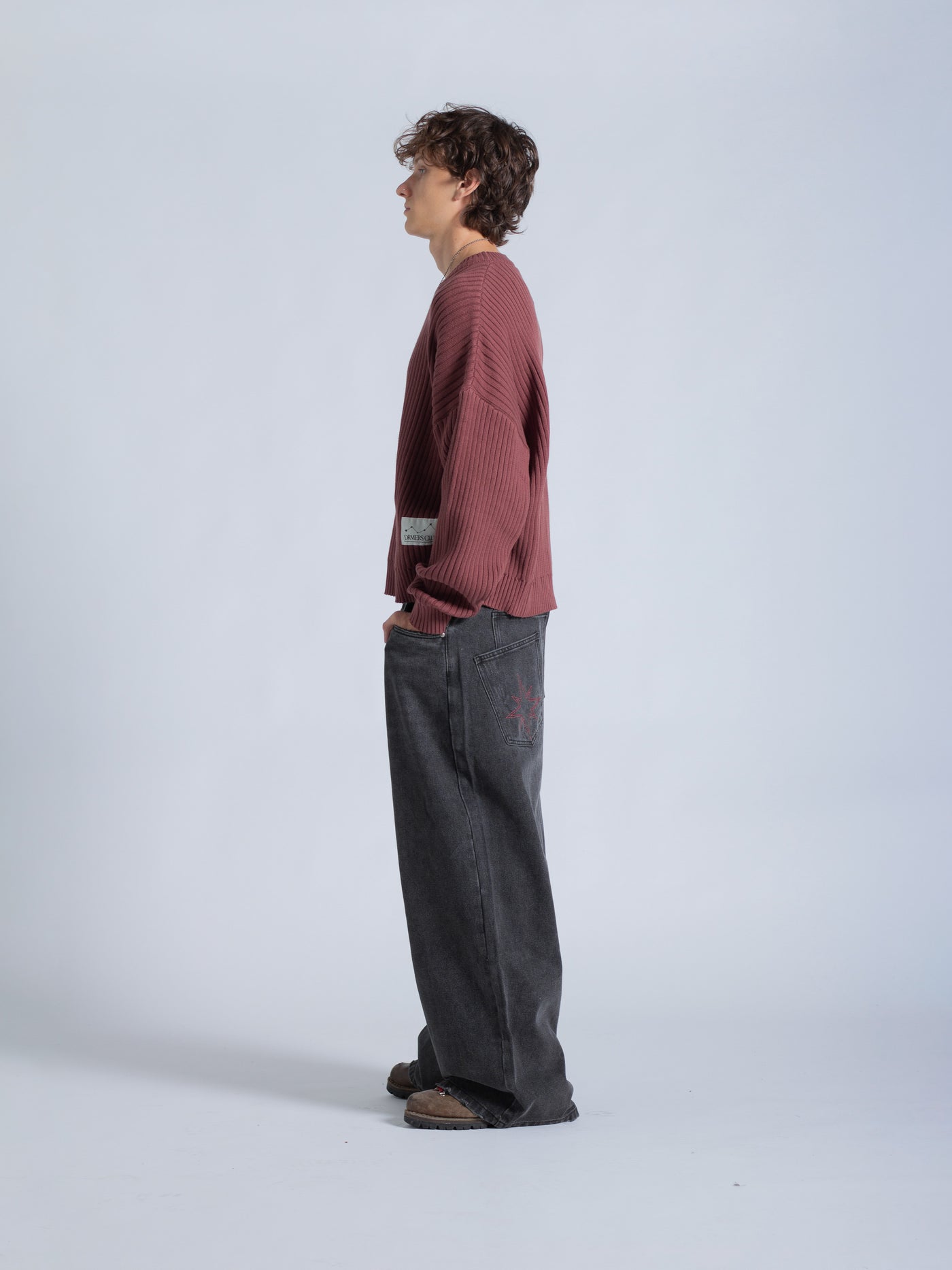 DRMERS RIBBED KNIT - MAROON