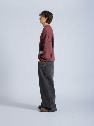 DRMERS RIBBED KNIT - MAROON