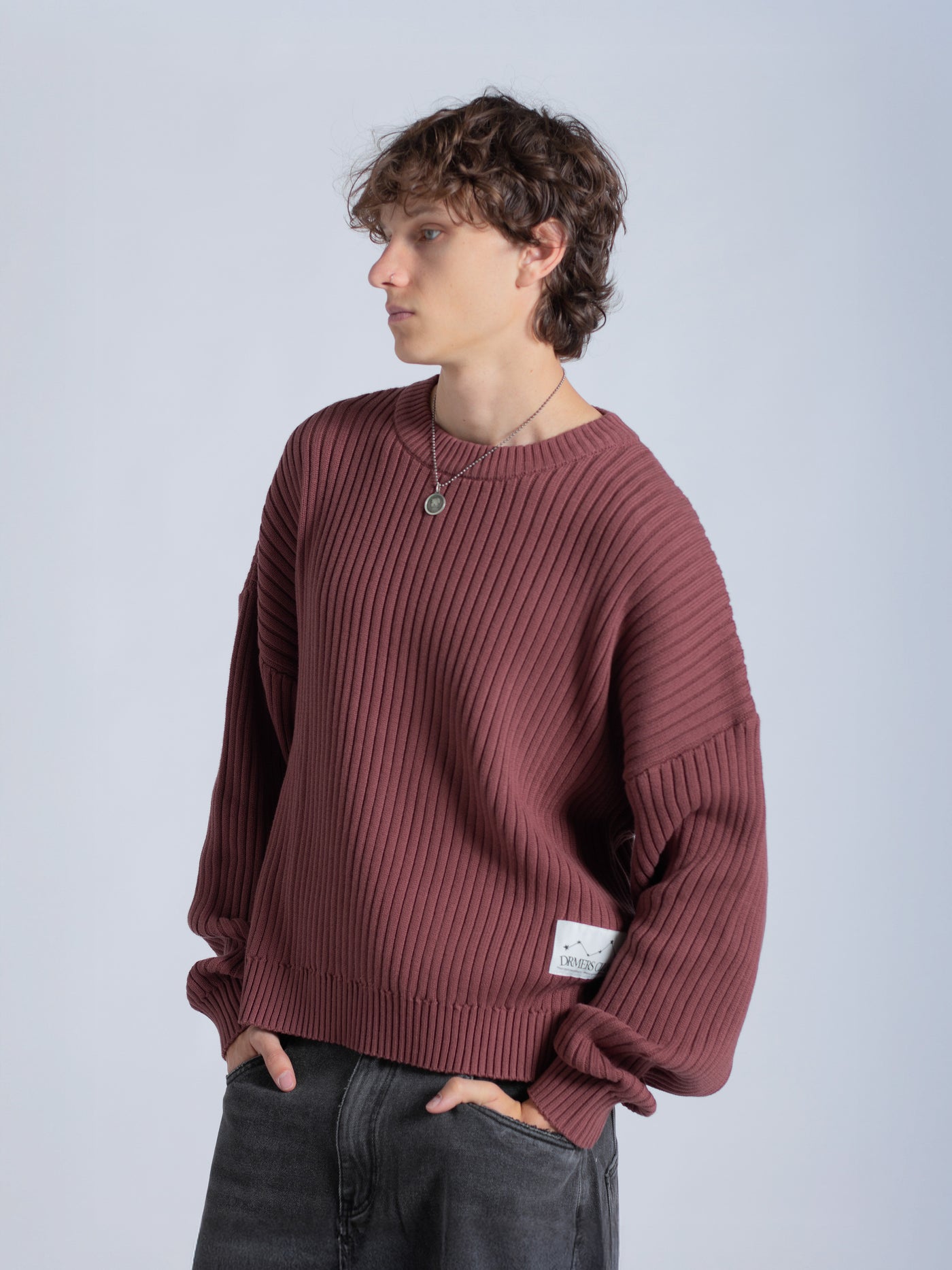 DRMERS RIBBED KNIT - MAROON