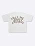 TELL ME ABOUT UR DRMS BOXY TEE - SAND
