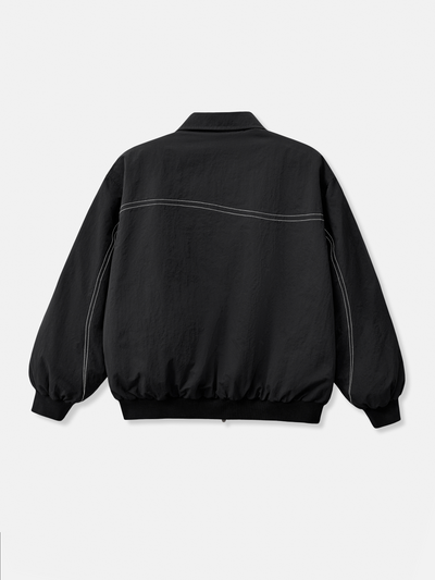 PADDED BOMBER JACKET - BLACK
