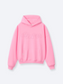 DOODLE TEXT HOODIE - PINK