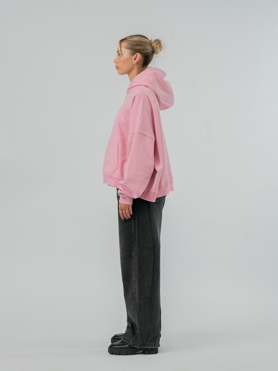 VINTAGE BOXY HOODIE - BUBBLE PINK