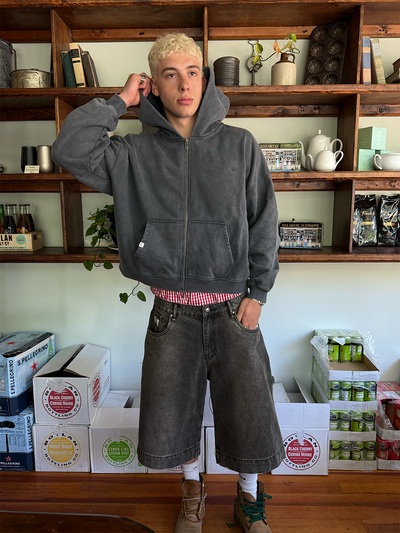 STUDIO DOUBLE ZIP - VINTAGE SLATE
