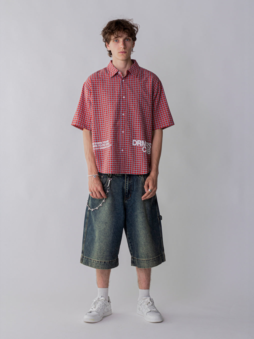 OTW SHORT SLEEVE PLAID - RED – DRMERS CLUB
