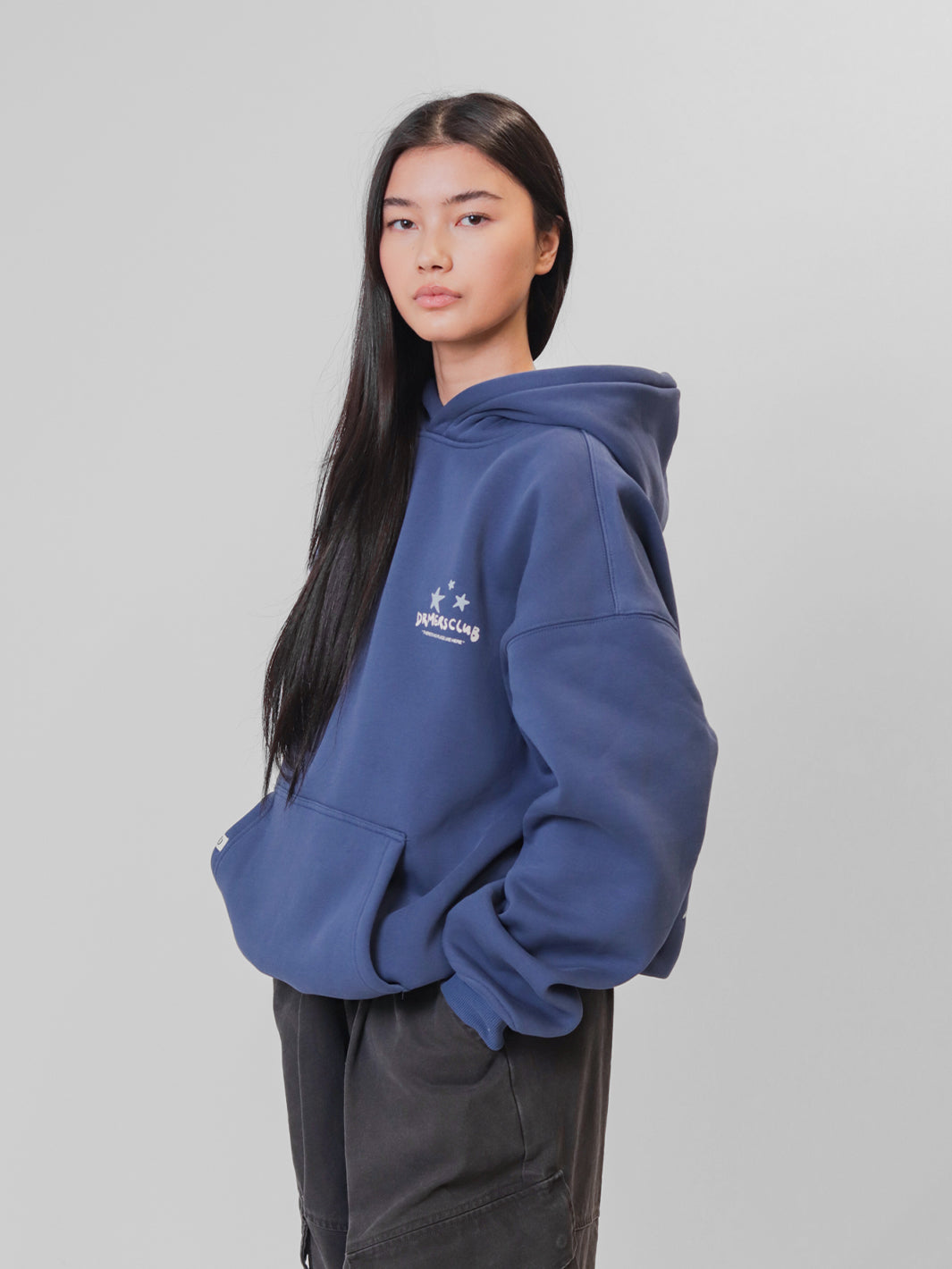 NO PLACE LIKE HERE HOODIE - NAVY BLUE