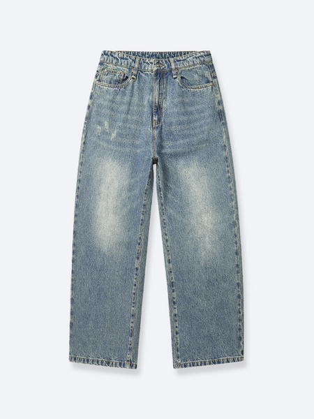 【2plan】Doggy Vintage Washing Denim Vintage Wash Denim Elastic Pull-On Jean - Pants | Country Road