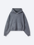 VINTAGE BOXY HOODIE - ASH SLATE