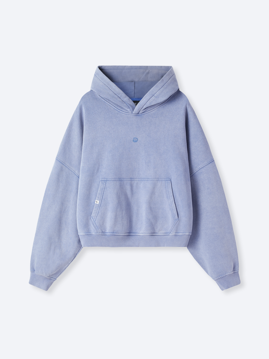 VINTAGE BOXY HOODIE - PALE BLUE