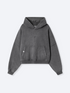 VINTAGE BOXY HOODIE - WASHED BLACK