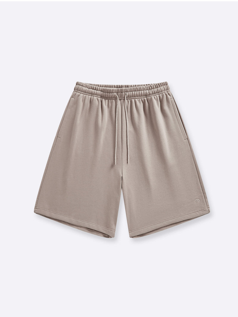 RELAXED TERRY SWEAT SHORTS - SAND