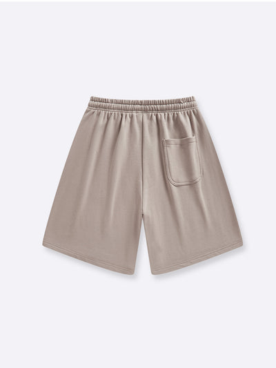 RELAXED TERRY SWEAT SHORTS - SAND