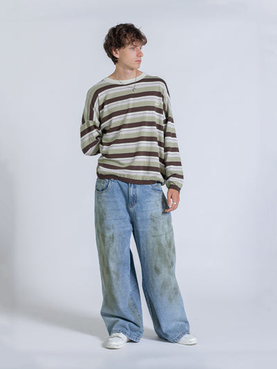 STRIPED LONG SLEEVE - GREEN