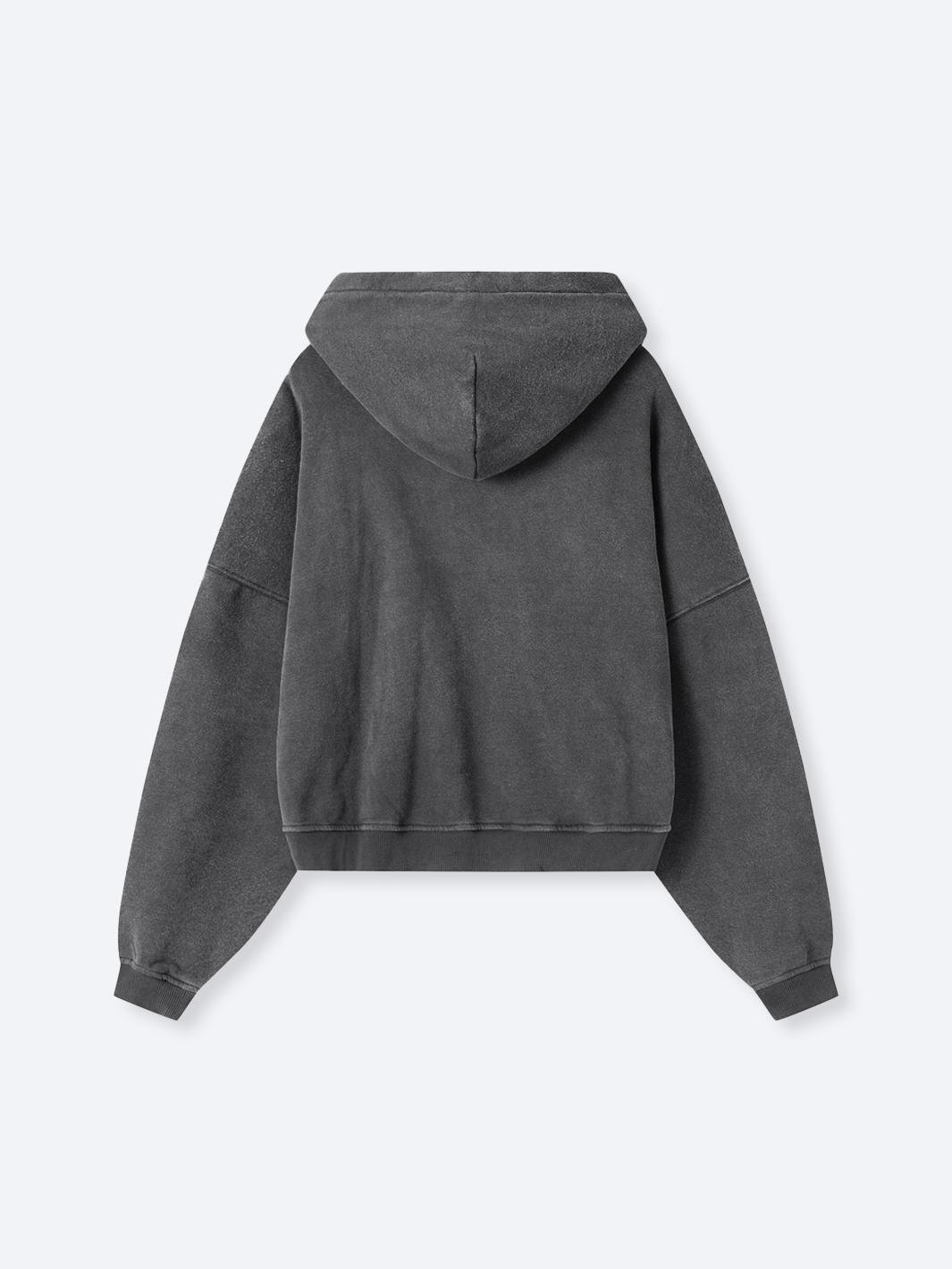 VINTAGE BOXY HOODIE - WASHED BLACK