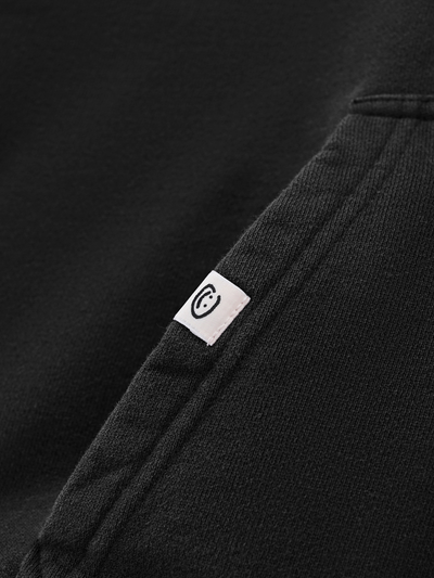 FLOATING LETTERS ZIP UP - VINTAGE BLACK