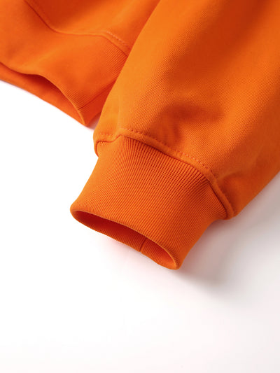 TRIPLE STAR BOXY HOODIE - ORANGE