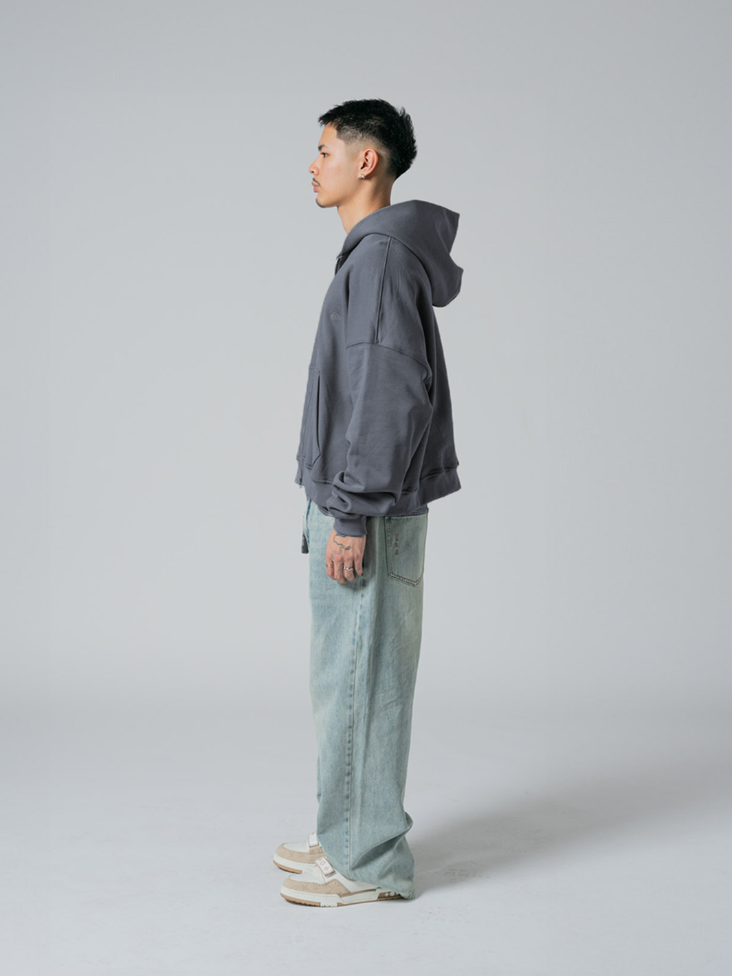 STUDIO DOUBLE ZIP - VINTAGE SLATE