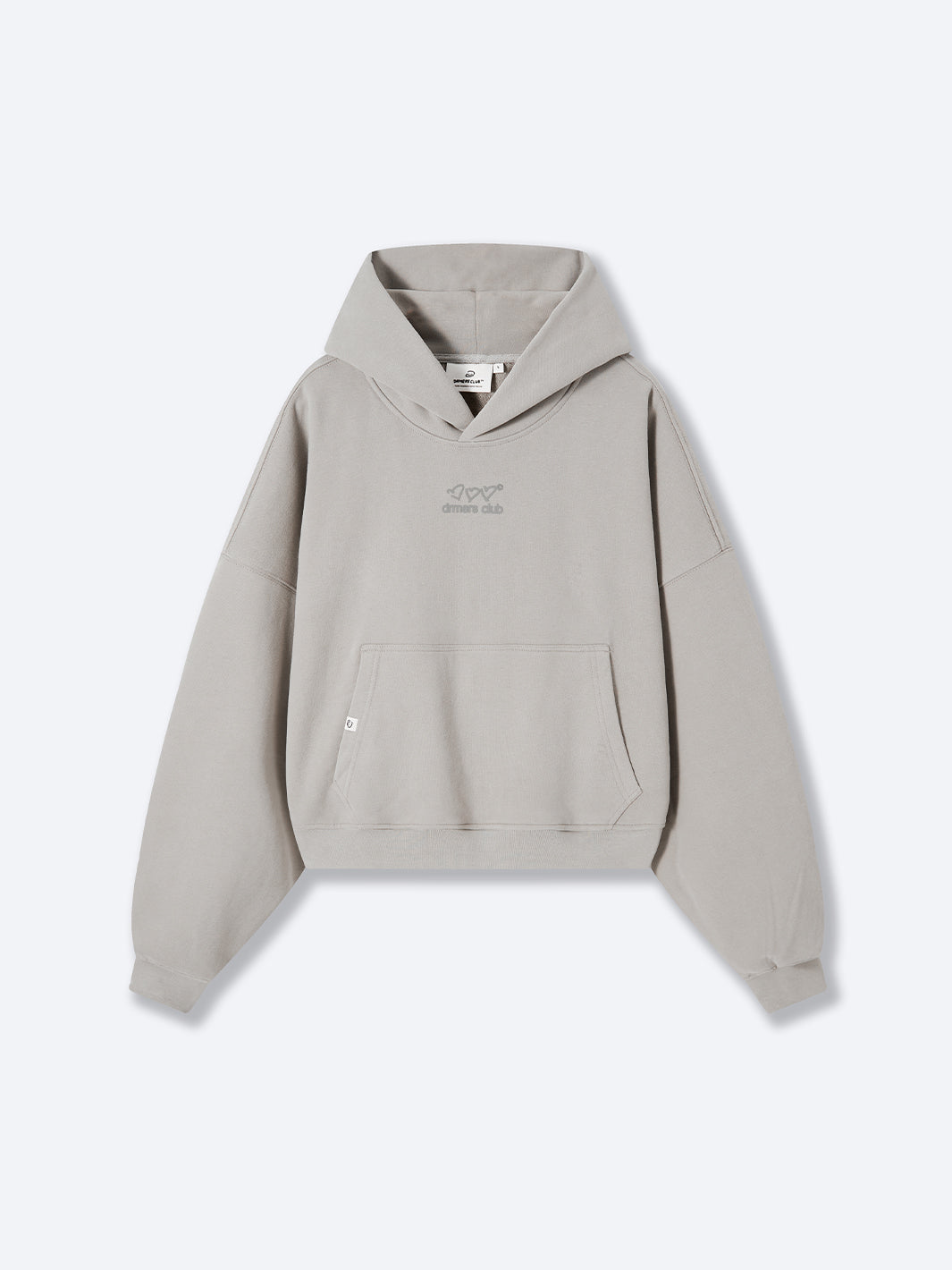 OPEN HEARTS BOXY HOODIE - BEIGE