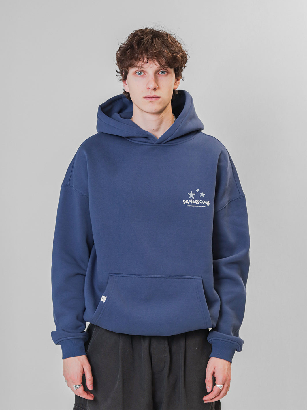 NO PLACE LIKE HERE HOODIE - NAVY BLUE