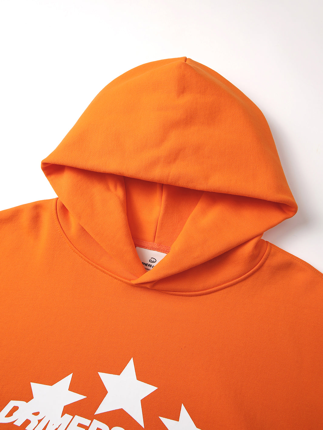 TRIPLE STAR BOXY HOODIE - ORANGE