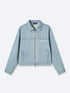 CREATIVE DEPT DENIM WORK JACKET - BLUE (FRONT PRINT)