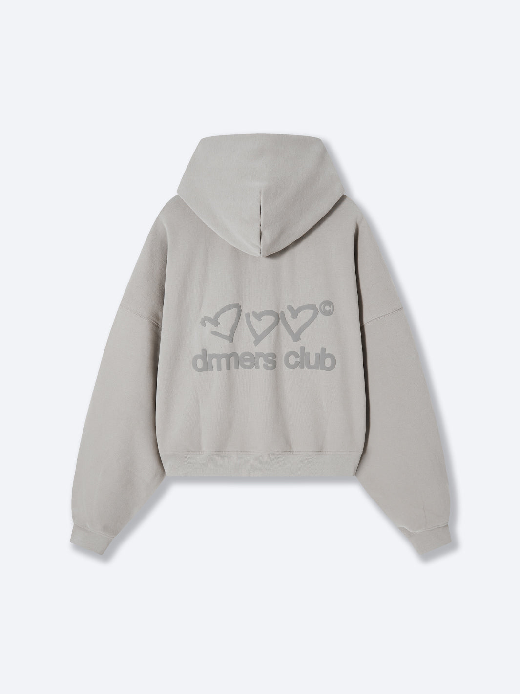 OPEN HEARTS BOXY HOODIE - BEIGE