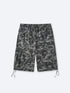 CAMO CARGO SHORTS - SMOKE