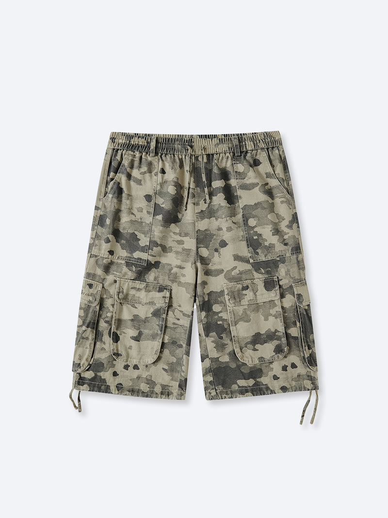 CAMO CARGO SHORTS - DESERT