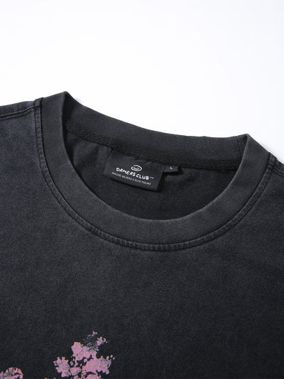 ROOTS OF JOY TEE - WASHED BLACK