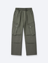 BAGGY CARGO PANTS - ARMY GREEN