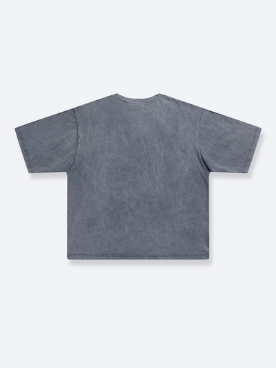 SCRIPT LOGO VINTAGE TEE - GREY