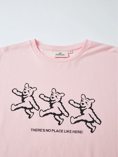 BEAR TEE - LIGHT PINK