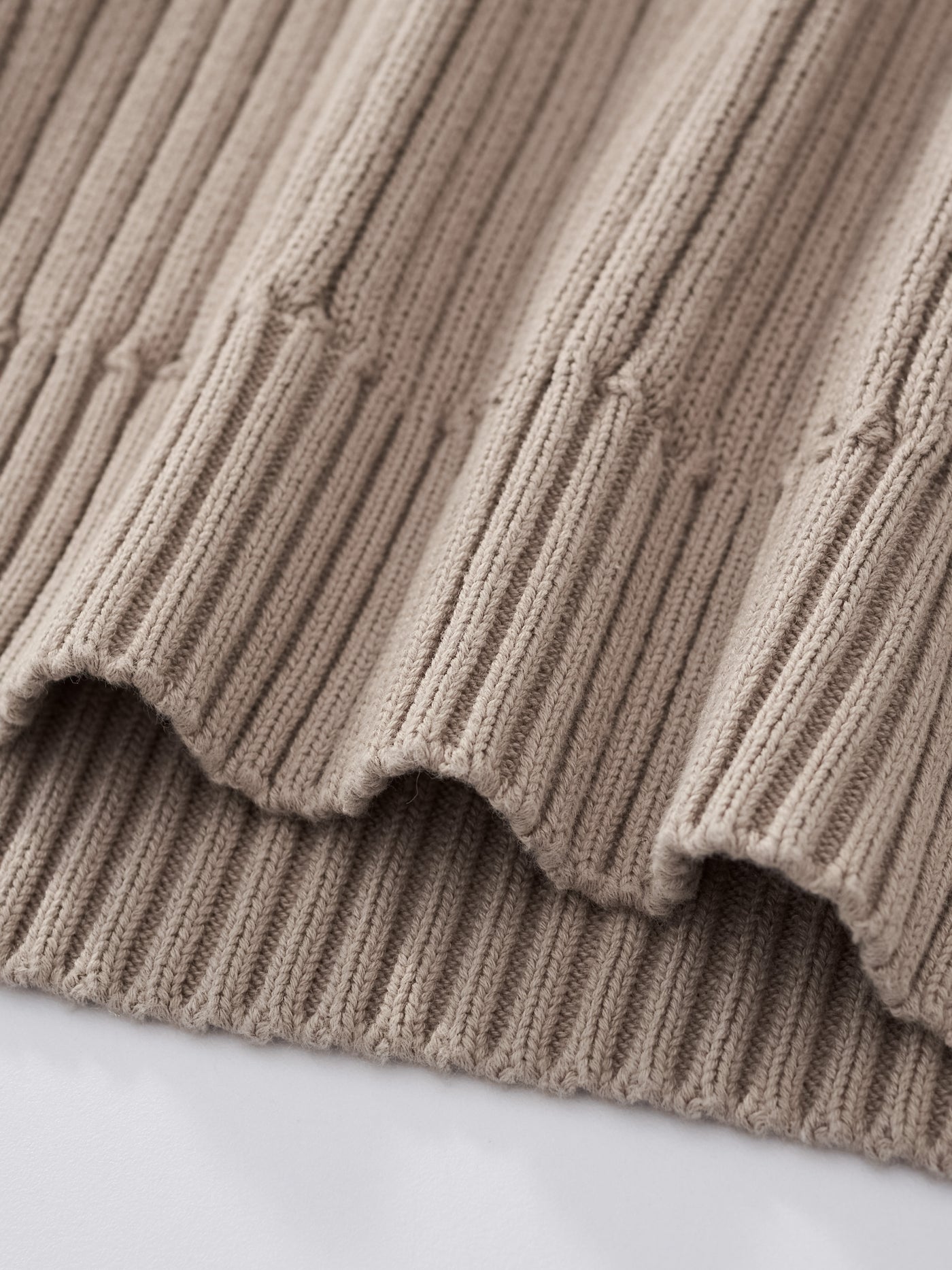 DRMERS RIBBED KNIT - BROWN