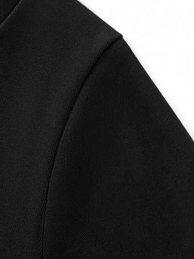 CROPPED-ISH BABY TEE - BLACK