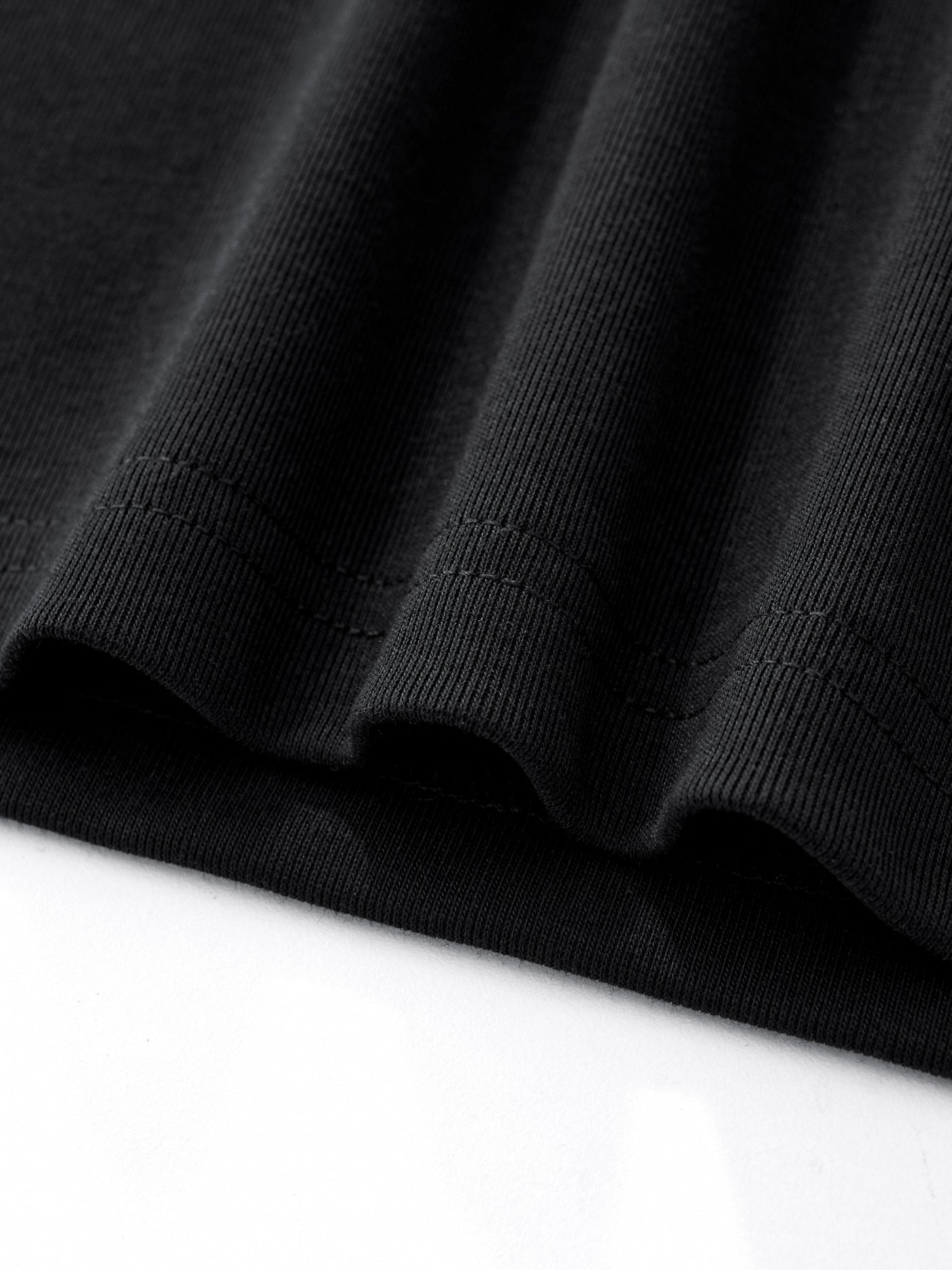 CROPPED-ISH BABY TEE - BLACK