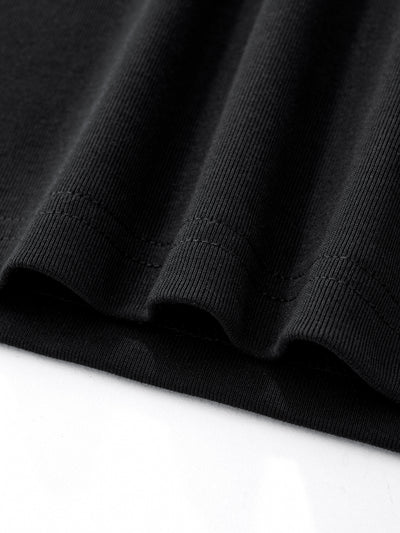 CROPPED-ISH BABY TEE - BLACK