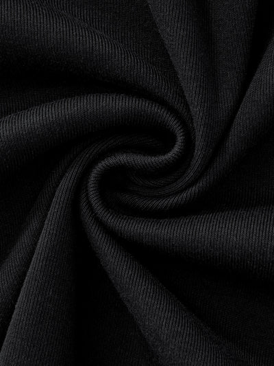 CROPPED-ISH BABY TEE - BLACK