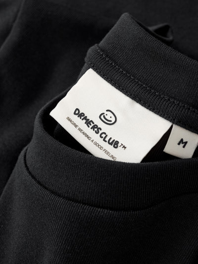 CROPPED-ISH BABY TEE - BLACK