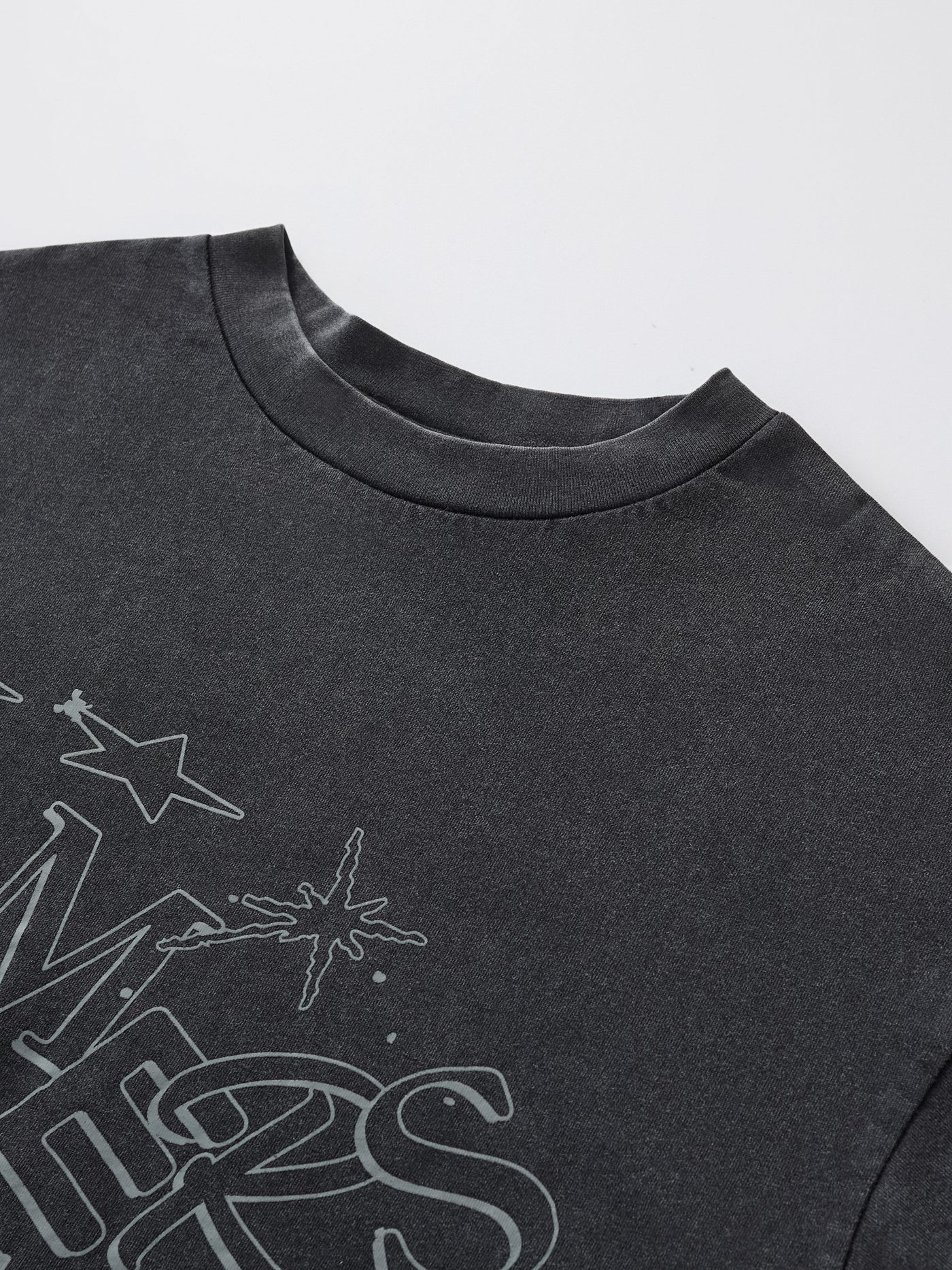 LINEWORK LONG SLEEVE TEE - BLACK
