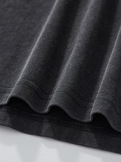 LINEWORK LONG SLEEVE TEE - BLACK