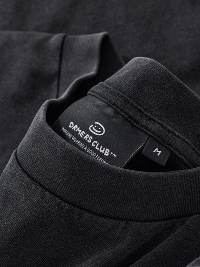 LINEWORK LONG SLEEVE TEE - BLACK
