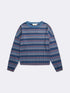 STRIPED LONG SLEEVE - NAVY